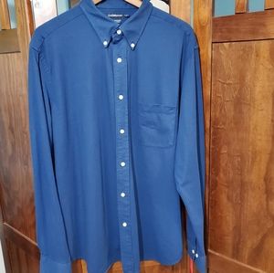 NWOT Croft and Barrow royal blue button down shirt